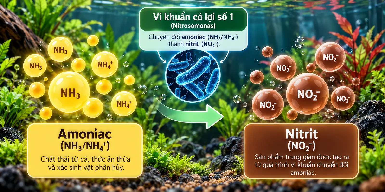Vi khuẩn chuyển hoá Amoniac thành Nitrit