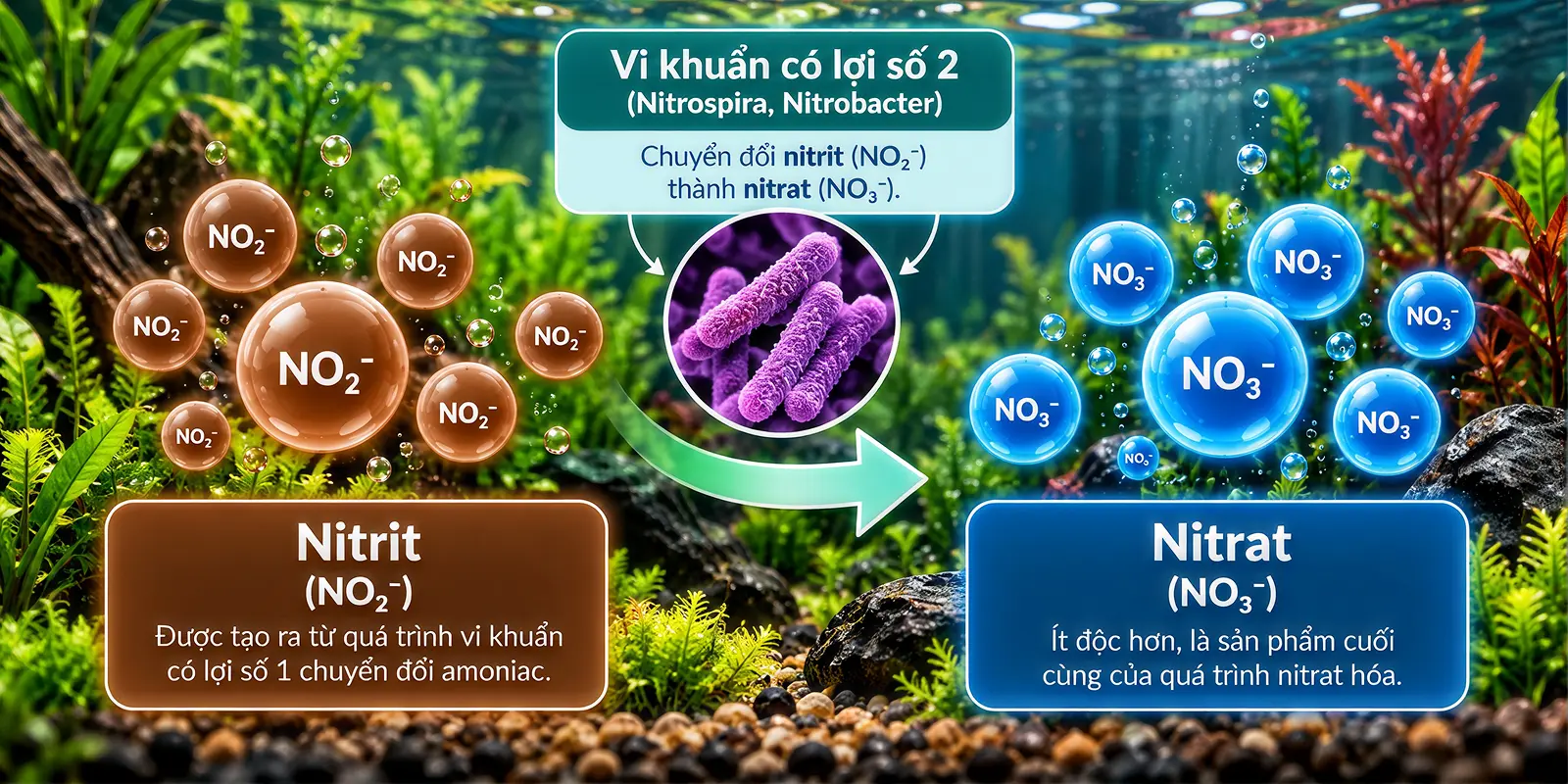 Vi khuẩn chuyển hoá Nitrite thành Nitrat
